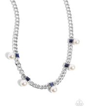 Load image into Gallery viewer, Pearl Pedestal - Blue Necklace