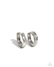 Load image into Gallery viewer, Perceptive Polish - White Hinge Hoop Earrings