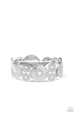 Pleasantly Posy - Silver Bracelet