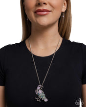 Load image into Gallery viewer, Radiant Raven - Purple Necklace