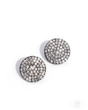Load image into Gallery viewer, Radiant Ripples - Black Gunmetal Post Earrings