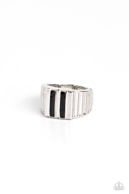 Rectangular Relic - Black Urban Ring