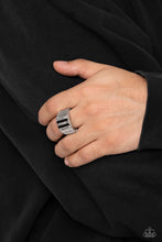Load image into Gallery viewer, Rectangular Relic - Black Urban Ring