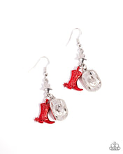 Load image into Gallery viewer, Rodeo Royalty - Red Earrings