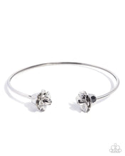 Load image into Gallery viewer, Rosy Radius - Silver Flex Collar Choker Necklace