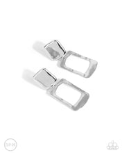 Load image into Gallery viewer, STARE and Square - Silver Clip-On Earrings