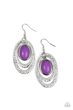 Load image into Gallery viewer, Seaside Spinster - Purple Earrings