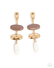 Load image into Gallery viewer, Secretive Shimmer - Brown Post Earrings