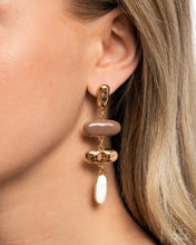 Load image into Gallery viewer, Secretive Shimmer - Brown Post Earrings