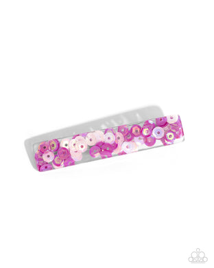Sequin Shimmer - Pink Hair Clip