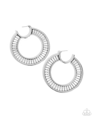 Set the Scene - Silver Hoop Earrings