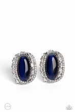 Load image into Gallery viewer, Shimmery Statement - Blue Clip-On Earrings
