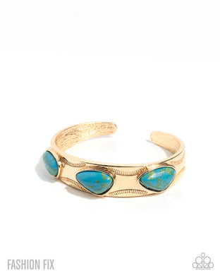 Solidly Grounded - Gold Bracelet