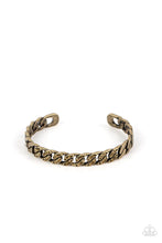 Load image into Gallery viewer, Some Serious Shimmer - Brass Cuff Bracelet