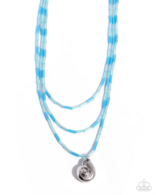 Spiral Safari - Blue Necklace