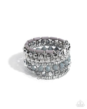 Load image into Gallery viewer, Stacked Surprise - Silver Bracelet