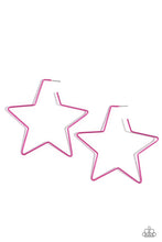 Load image into Gallery viewer, Starstruck Secret - Pink Hoop Earrings