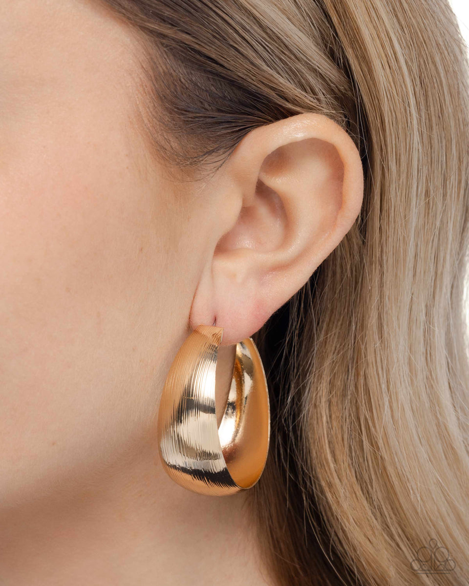 Subtle Sheen - Gold Hoop Earrings – HilaryDCBling