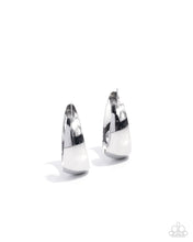 Load image into Gallery viewer, Subtle Sheen - Silver Hoop Earrings