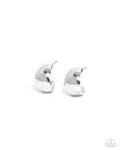 Load image into Gallery viewer, Suddenly Shiny - Silver Hoop Earrings