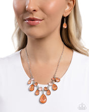 Load image into Gallery viewer, Talented Teardrops - Orange Necklace