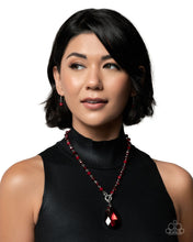Load image into Gallery viewer, Teardrop Tale - Red Necklace
