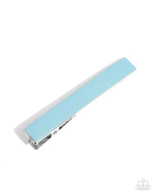 Tough as PLEATHER - Blue Hair Clip