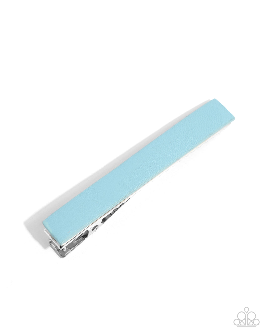 Tough as PLEATHER - Blue Hair Clip