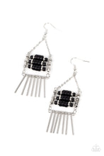 Load image into Gallery viewer, Tribal Tapestry - Black Earrings