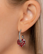 Load image into Gallery viewer, Valentines Valor - Red Hoop Earrings