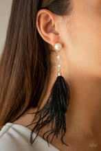 Load image into Gallery viewer, Vegas Vixen - Black Post Earrings