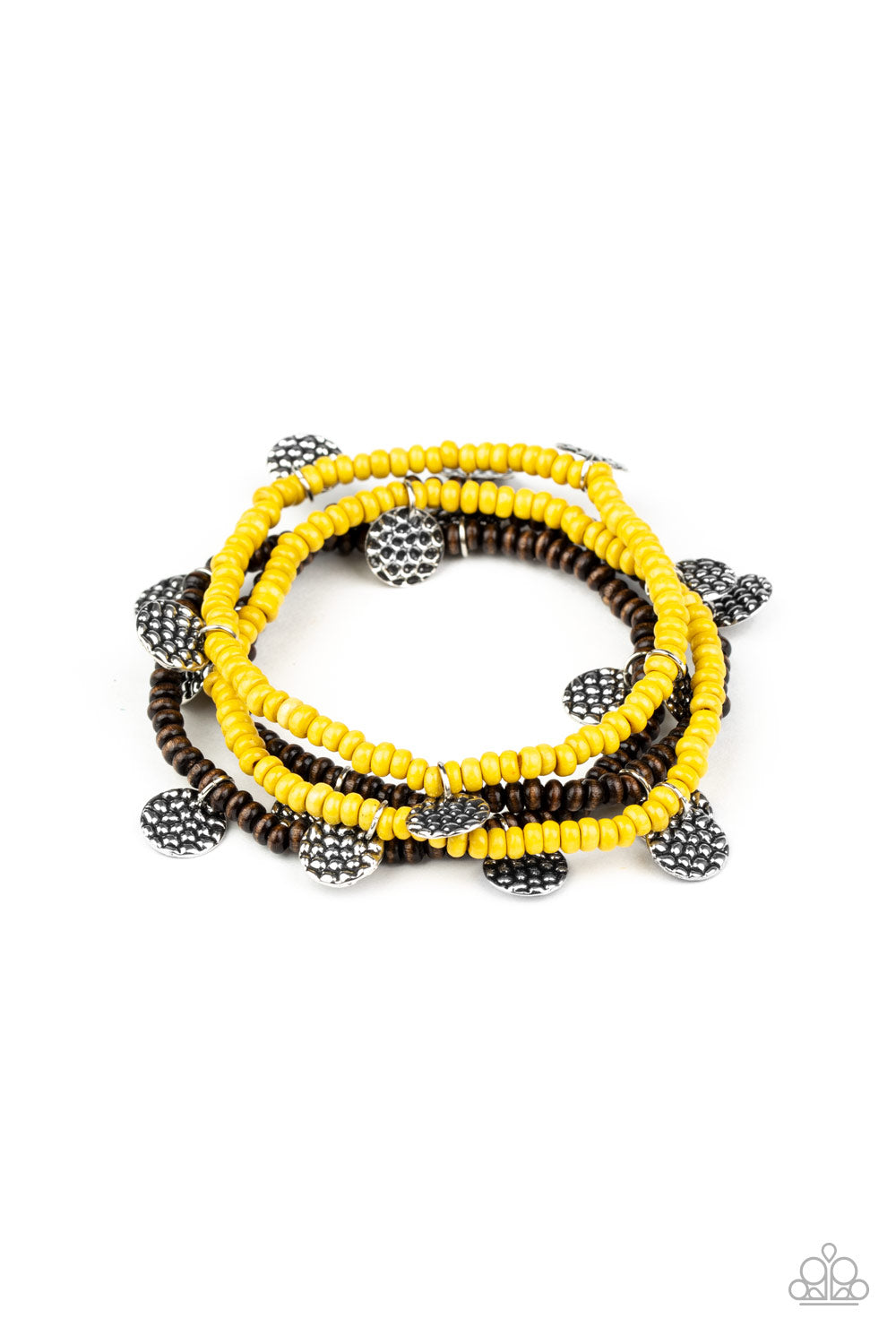 WOODnt Count It - Yellow Bracelets