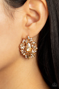 We All Scream for Ice QUEEN - Gold Post Earrings
