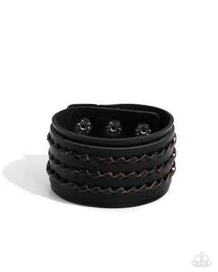Western Twist - Black Bracelet