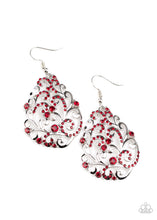 Load image into Gallery viewer, Winter Garden - Red Earrings