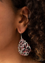 Load image into Gallery viewer, Winter Garden - Red Earrings
