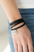 Load image into Gallery viewer, Wonderfully Worded - Black Bracelet