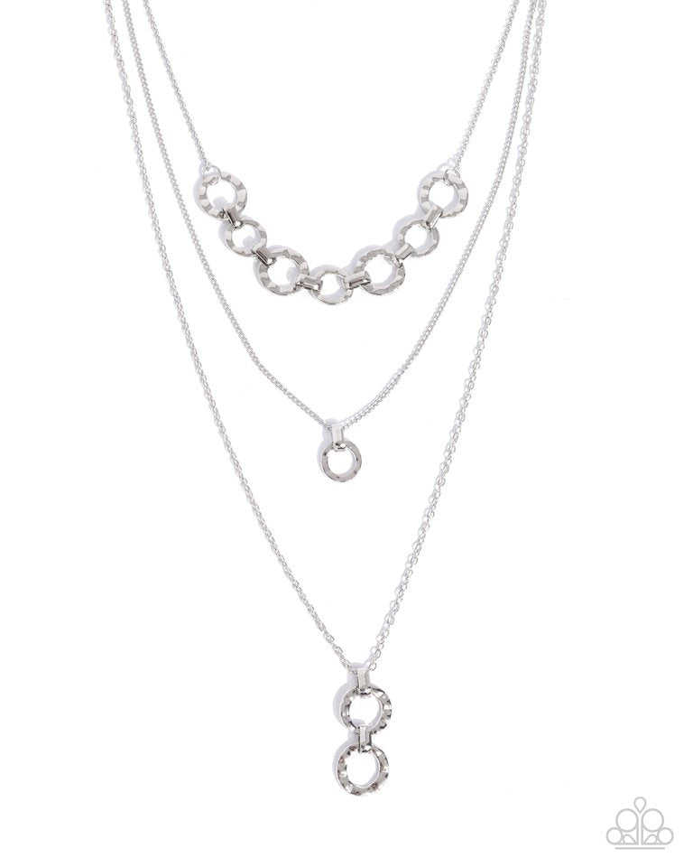Dotted Demeanor - Silver Necklace