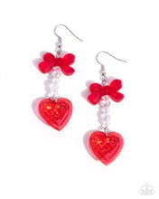 Load image into Gallery viewer, Feminine Freefall - Red Earrings