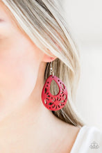 Load image into Gallery viewer, Merrily Marooned - Red Earrings