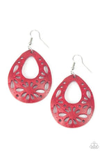 Load image into Gallery viewer, Merrily Marooned - Red Earrings