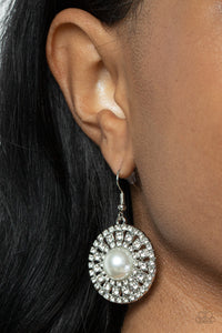 Century Classic - White Earrings