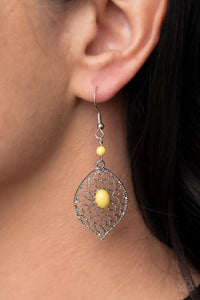 Perky Perennial - Yellow Earrings