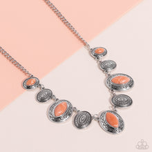Load image into Gallery viewer, Textured Trailblazer - Orange Necklace