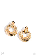 Load image into Gallery viewer, Metro Voyage - Gold Clip-On Earrings