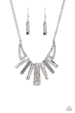 Paisley Pastime - Silver Necklace