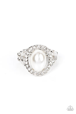 Seize the Shimmer - White Dainty Ring