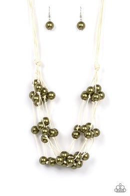 Yacht Catch - Green Necklace