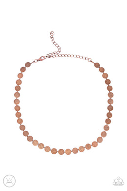 Flash Mob Flicker - Copper Choker Necklace