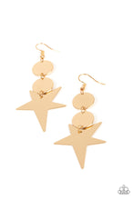 Load image into Gallery viewer, Star Bizarre - Gold Earrings